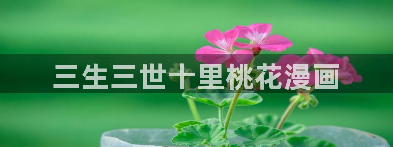 漫蛙免下载：三生三世十里桃花漫画