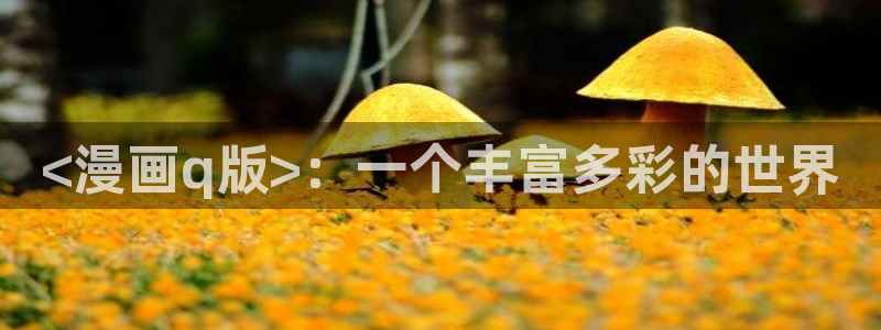 漫蛙旧版：<漫画q版>：一个丰富多彩的世界